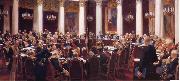 Ilya Repin Formal Session of the State Council Held to Hark its Centeary on 7 May 1901,1903 china oil painting artist